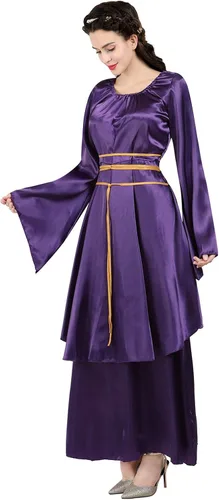 Vista 111 de Kranchungel - Vestidos renacentistas de estilo medieval/irlandés/campesino para mujer; disfraz de hada, para bailes