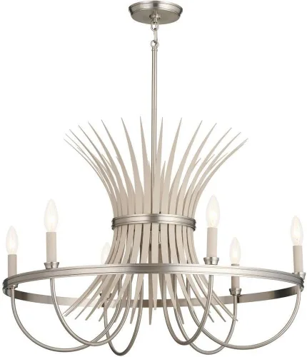 Vista 12 de Kichler Baile - Candelabro de 6 luces de 29 pulgadas de latón natural y negro vintage para comedor con bombillas de candelabro para vestíbulo