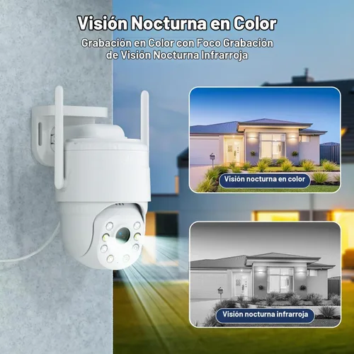 Vista 6 de KKB Cámara de seguridad celular 4G LTE, cámara celular con cable, tarjeta SIM integrada para exteriores/interiores, plan de datos ilimitado, sin