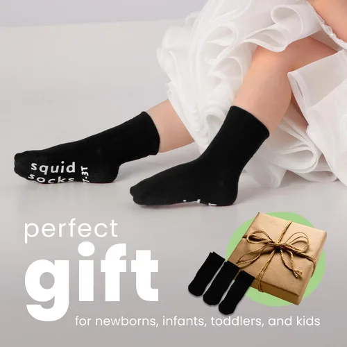 Vista 34 de squid socks Calcetines de viscosa de bambú 0-6M, 6-12M, 12-24M y 2T-3T Calcetines que se mantienen puestos