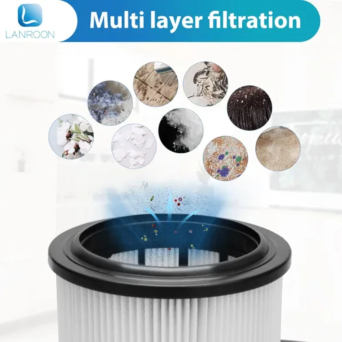 Vista 4 de IZ662H - Filtro para Shark IZ662H IZ631H WZ531H IZ682H Vertex Pro aspiradora inalámbrica ligera, parte XHFIZ500 y XFFKIZ600, paquete de 2 filtros