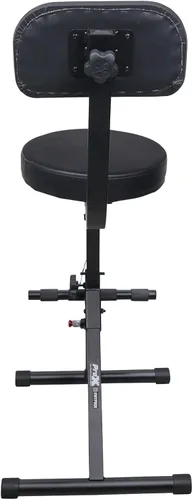 Vista 4 de Prox X-GIGCHAIRMK2 - Silla de trono portátil plegable para operador AV para DJ, altura ajustable, con cojín acolchado de terciopelo de 13 pulgadas