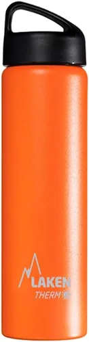 Vista 13 de Laken Thermo Classic - Botella de agua de acero inoxidable aislada al vacío de boca ancha Azul