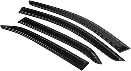 Vista 3 de Acrylic Window Visors Rain Sun Guard Shade 4pc Front Rear Left Right for Chevy for Equinox 2018-2022 4pc Smoke/Tinted Slim Style Tape