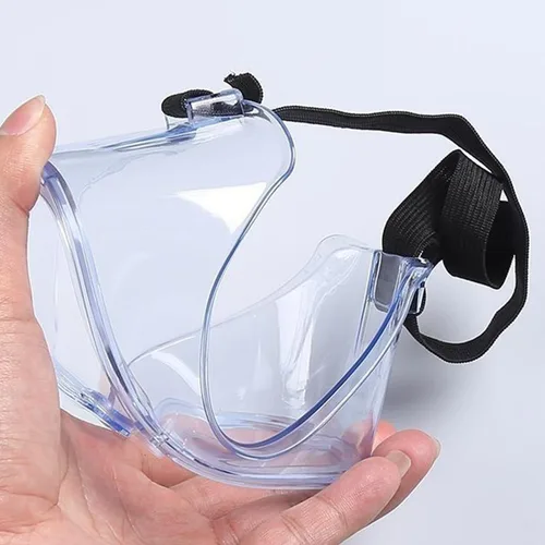 Vista 3 de Paquete de 2 gafas de seguridad, ajustables, ligeras, antivaho protectoras, color blanco