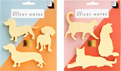 Vista 7 de Good Design Dog Sticky Note - Papelería de perro salchicha - Bloc de notas para perros Weiner - Regalos de perro salchicha - Notas adhesivas