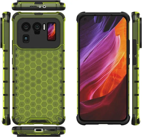 Vista 249 de Pzwoxukhov Funda compatible con Redmi A1, compatible con Redmi A2 Honeycomb Anti-caída Absorción de Golpes Negro