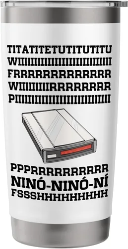 Vista 3 de 90s Nostalgia Retro 90s Dial Up Internet Vintage Stainless Steel Insulated Tumbler