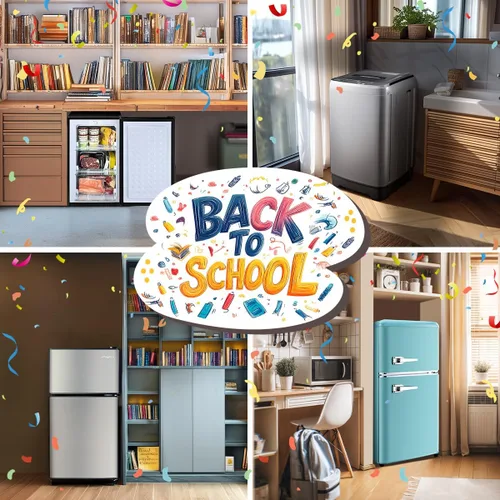 Vista 6 de Anypro Mini Congelador Vertical Compacto de 3 Pies Cúbicos con 3 Puertas de Cajón Desplegables y Termostato Ajustable, Congelador Vertical Pequeño