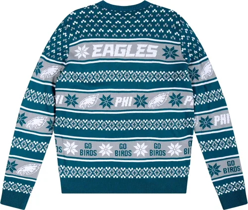 Vista 29 de FOCO Suéter feo con logotipo grande del equipo NFL