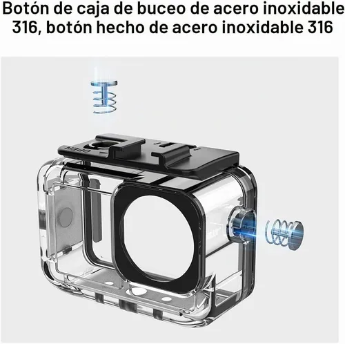 Vista 7 de Funda impermeable para cámara DJI Osmo Action 3/Action 4/Action 5 Pro