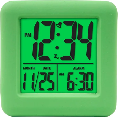 Vista 11 de Equity 70913 Reloj despertador digital de silicona azul con retroiluminación bajo demanda