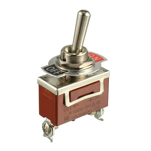 Vista 5 de BOJACK Interruptor de palanca basculante de 20 A, 12 V CC/120 VCA, 2 pines de encendido/apagado SPST con cubierta de seguridad roja para automóvil