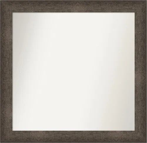 Vista 708 de Amanti Art Espejo de pared personalizado no biselado (25 x 25 pulgadas), marco de bronce acentuado, varios tamaños personalizados, espejo de baño