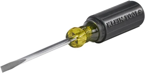 Vista 2 de Klein Tools 605-4B - Destornillador de punta de gabinete de doblado de alambre de 4 pulgadas, fabricado en EE. UU