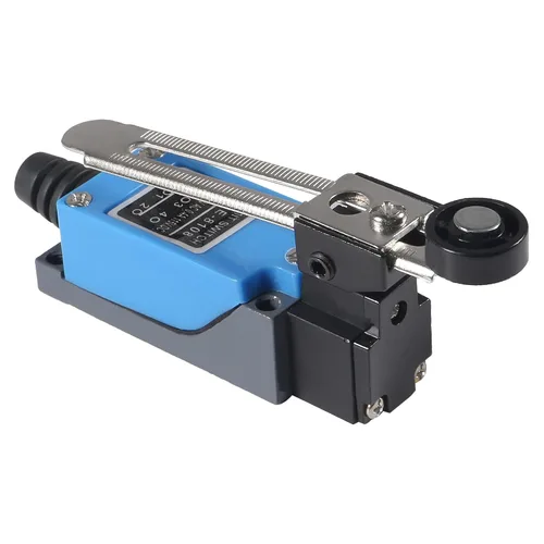 Vista 2 de ME-8108 Interruptor de límite de brazo de palanca de rodillo ajustable Interruptor de límite momentáneo NC-NO para molino CNC láser Plasma 3D