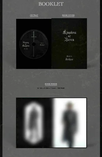 Vista 2 de KINGDOM HISTORY OF KINGDOM PART Ⅰ. ARTHUR Album CD+Photo Book+Card K-POP SEALED+TRACKING CODE