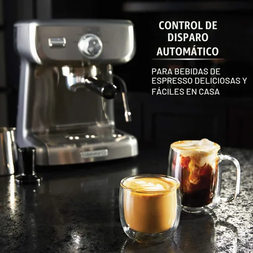 Vista 6 de Calphalon BVCLECMP1 Temp iQ - Máquina de café expreso con varita de vapor, acero inoxidable