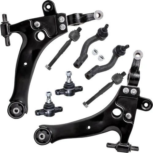 Vista 233 de Detroit Axle - Kit de brazos de control de extremo de 8 piezas para Toyota 2001-2003 Highlander 2002-2003 Camry Lexus ES300, 2 conjuntos de brazos