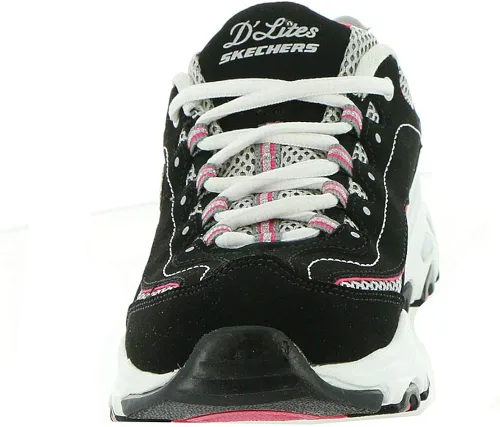 Vista 5 de Skechers D'Lites-Life Saver - Tenis de espuma viscoelástica con cordones para mujer