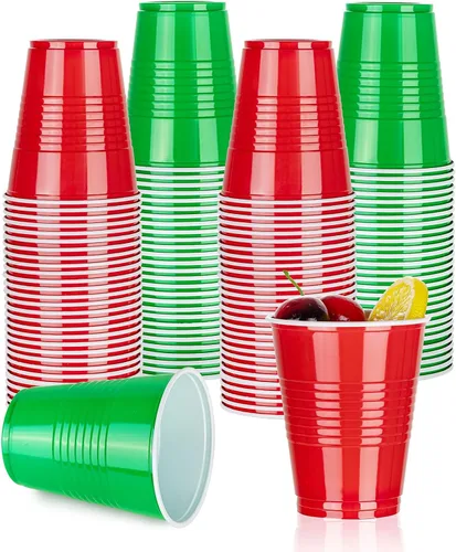Vista 26 de WELLIFE 50 vasos de plástico dorados de 12 onzas, tazas de fiesta A-Oro