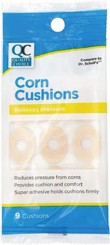 Vista 5 de Quality Choice Cojines de maíz para dedos de los pies y los pies. Almohadillas de espuma suave para aliviar la presión. Protege de la fricción