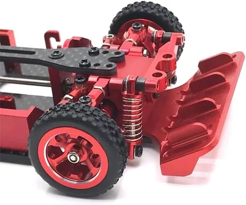 Vista 2 de Parachoques trasero de actualización de metal para WLtoys 1/28284131 K969 K979 K989 K999 P929 P939 RC01 Mini-Q Mini-Z Q8 Q9 RC piezas de coche