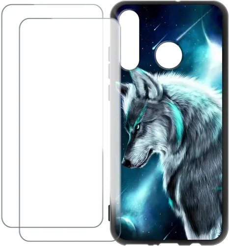 Vista 12 de Funda compatible con Huawei P30 Lite 2020 con 2 protectores de pantalla de vidrio templado, a prueba de golpes, resistente a los arañazos