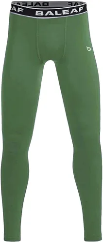 Vista 3 de BALEAF Pantalones de compresión para jóvenes, leggings para niños, pantalones de béisbol para niños, medias de capa base, fútbol, baloncesto
