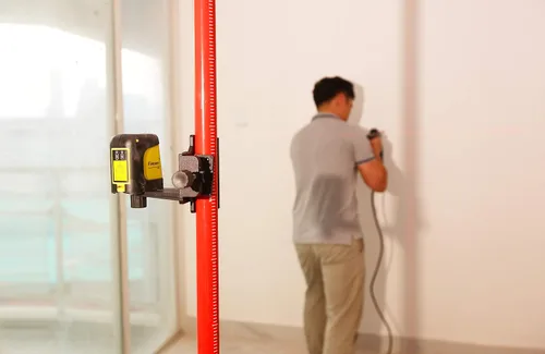 Vista 6 de Soporte de nivel láser Firecore ajustable de 1/4" y 5/8" adaptador de montaje base de posicionamiento láser de línea - FLM30A