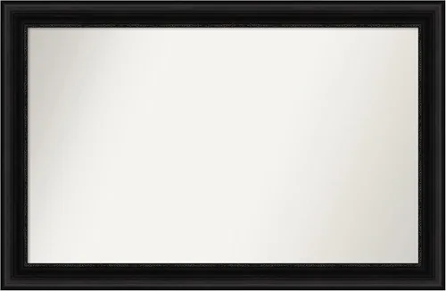 Vista 535 de Amanti Art Espejo personalizado, espejo de baño negro puente, espejo de pared o espejo de tocador de baño sobre el fregadero (26 x 26 pulgadas)