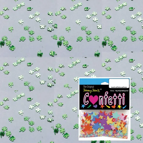 Vista 3 de Confeti Shamrock 1/8" Verde - Paquete al por menor #9578 QS0
