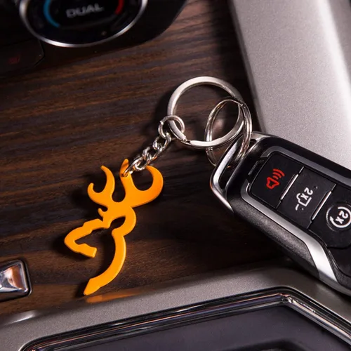 Vista 2 de Browning Llavero Buckmark Naranja