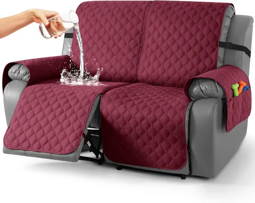 Vista 39 de TAOCOCO Fundas reclinables 100% impermeables, con correas para las piernas, funda de sofá reclinable reversible para silla reclinable, protector