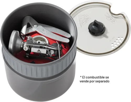 Vista 3 de MSR PocketRocket Deluxe - Juego de estufa ultraligera para acampar y mochilero