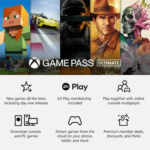 Vista 2 de Xbox Game Pass Ultimate - Membresía de 1 mes - Xbox Series XS, Xbox One, Windows Código digital