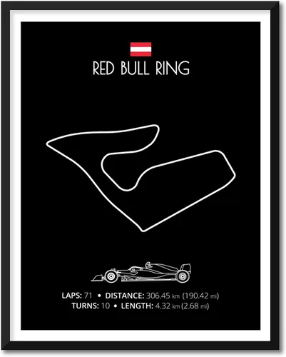 Vista 10 de Custom Car Posters Póster hecho a mano compatible con Autodromo Enzo e Dino Ferrari (Imola, Italia), póster de pista de carreras diseñado