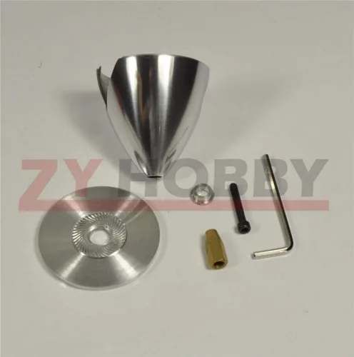 Vista 2 de Jammas Spinner de aluminio de 2 cuchillas perforado especial para avión RC con adaptador de utilería 1.5 "1.75" 2 "2.25" 2.5 " 2.75 " 3 " 3.5 "4