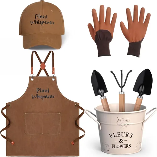 Vista 8 de Tarpop Juego de Herramientas de Jardín de Navidad Plant Whisperer Regalos de Jardinería para Mujeres, Kit de Herramientas de Plantación de Vegetales