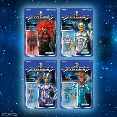 Vista 7 de Super7 SilverHawks Bluegrass (Versión de juguete) Figura de reacción - Figura de acción de SilverHawks de 3.75" con accesorio, coleccionables