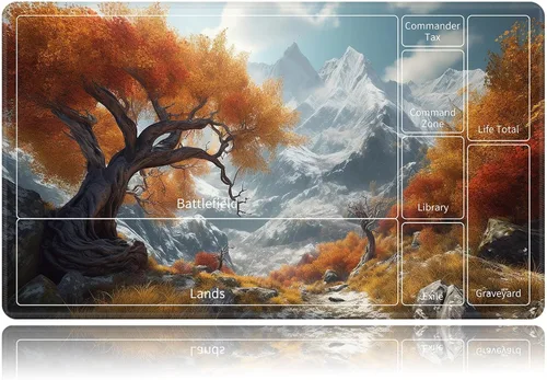 Vista 79 de Tapete de juego para MTG, tapete de juego de cartas, base de goma antideslizante y cosido, tapete de juego TCG de 24 x 14 pulgadas para MTG y otros