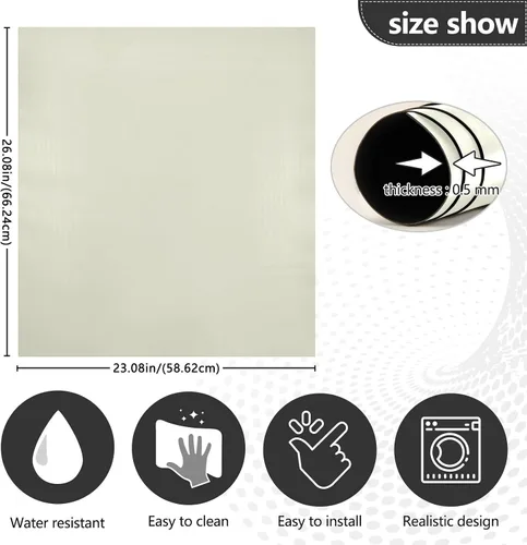 Vista 3 de Imán Magnético Beige para Lavaplatos, Adhesivo Magnético para Puerta de Lavaplatos, Panel de Puerta de Nevera, Imán Decorativo