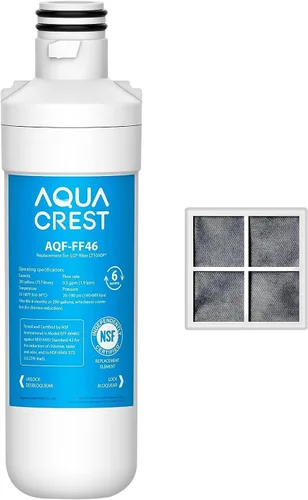 Vista 15 de AQUA CREST LT1000PC ADQ747935 MDJ64844601 Filtro de agua para refrigerador certificado NSF, reemplazo para LG® LT1000P®, LT1000PCS, ADQ74793501