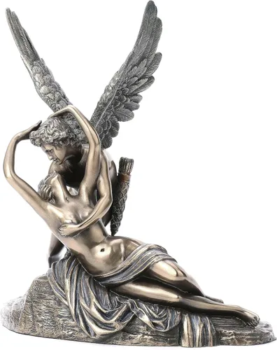 Vista 2 de Veronese Design Cupido y Psique Mitología Clásica Estatua Acabado Bronce