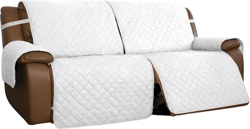 Vista 17 de Easy-Going Funda para Loveseat Reclinable de Gran Tamaño, Funda de Sofá Reversible para Reclinable Doble, Funda de Sofá Dividida para Cada Asiento