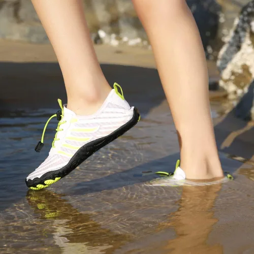 Vista 5 de Zapatos de agua para hombre y mujer, zapatos de playa, calcetines acuáticos, zapatos descalzos, zapatos de natación de secado rápido, ligeros
