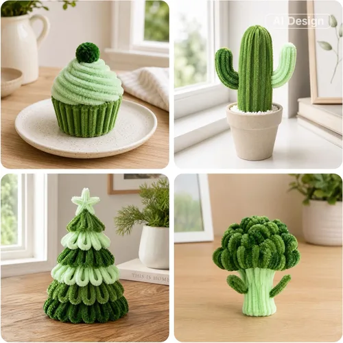 Vista 7 de KINGLAKE Limpiadores de tuberías verde oscuro a granel-300pcs limpiadores