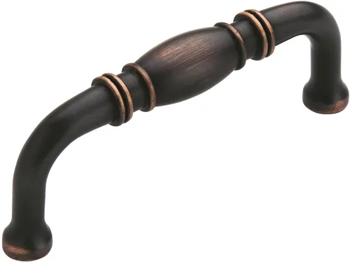 Vista 31 de Amerock Granby 3-3/4 pulgadas (96 mm) de centro a centro Bronce champán Tirador de gabinete - paquete de 10 unidades Champagne bronce
