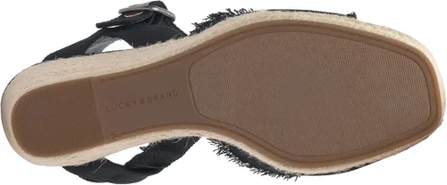Vista 9 de Lucky Brand Sandalias de cuña Mindra para mujer Negro