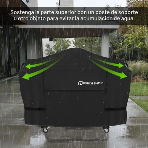 Vista 6 de Porch Shield Cubierta impermeable para plancha al aire libre 600D de 28 Negro